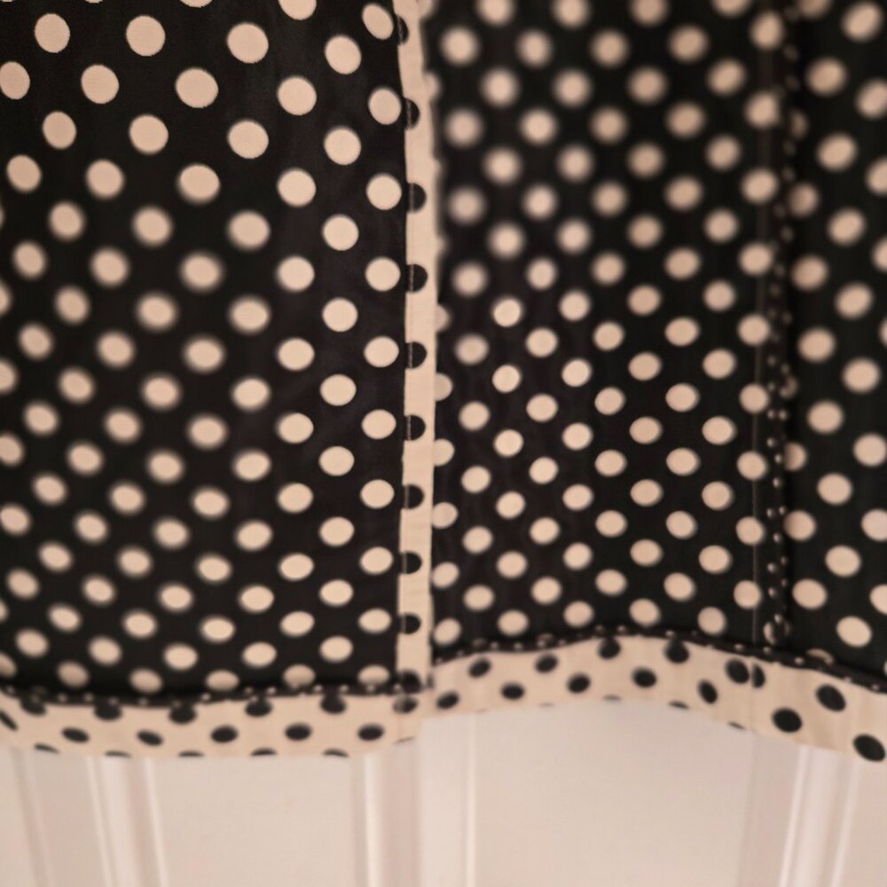 Weekend Max Mara Polka Dot Trench Coat Black White Belted Jacket Size 4 - Picture 11 of 16